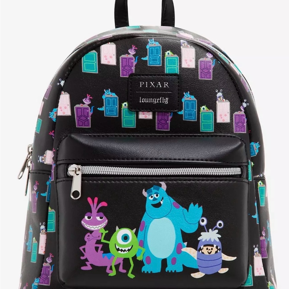 Loungefly Monsters Inc. Black and Blue Backpack